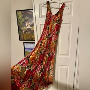 Brazilian multicolor floral maxi / sundress / coverup